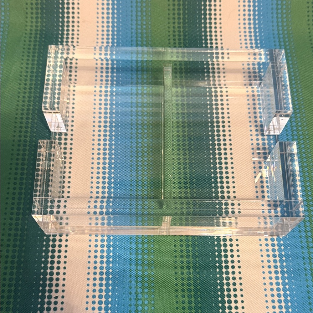 Clear Acrylic Bathroom Organizer Tray - Transparent